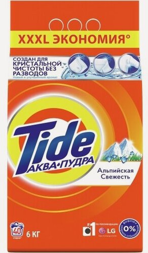 Изображение товара Стиральный порошок Tide Альпийская свежесть 6 кг