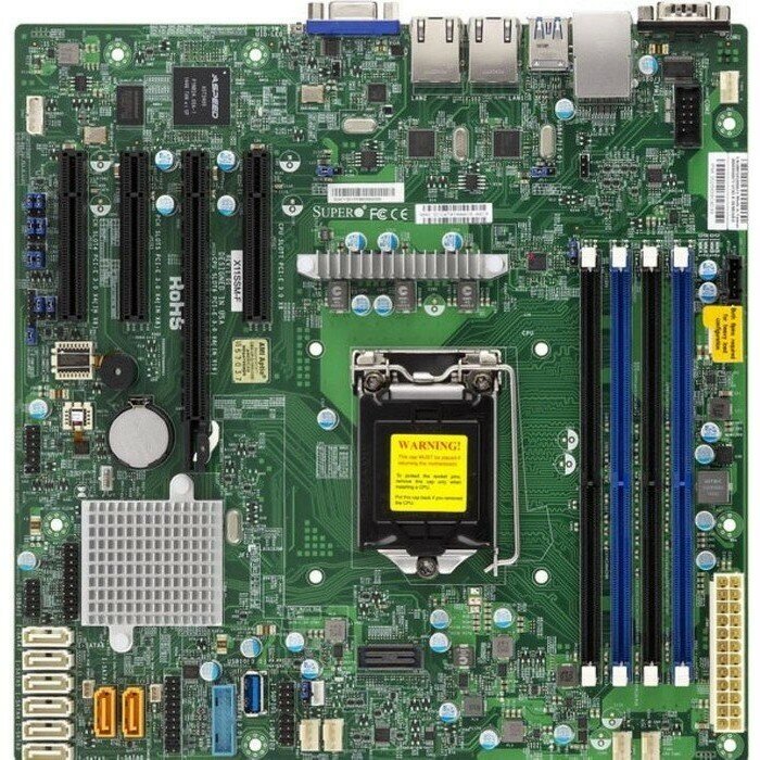 Supermicro Материнская плата MBD-X11SSM-F-B Серверная материнская плата, Single SKT, Intel C236 PCH chipset, 8 x SATA3, 2 x SATA DOM, 2 x GbE LAN,
