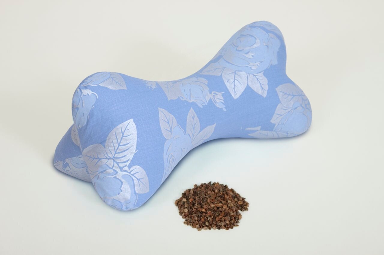 Ортопедическая подушка - косточка Smart Textile с лузгой гречихи