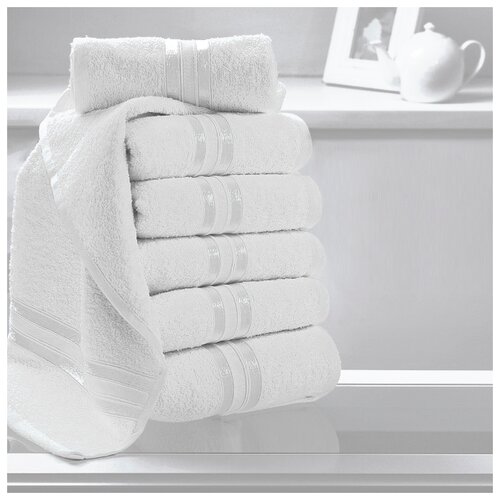 фото Доми полотенце для рук harmonika цвет: белоснежный 33х50 см - 6 шт dome