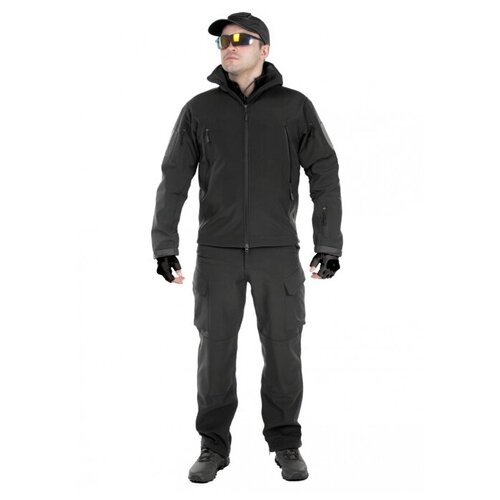 фото Тактический костюм мужской софтшелл (softshell) gongtex gunfighter, до -10с, цвет черный (black)-l