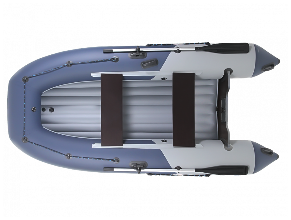 Надувная лодка НДНД Grouper 310 серо-синий