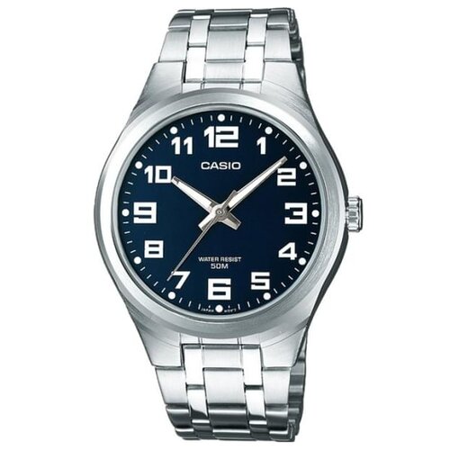 Наручные часы CASIO Collection Men MTP-1310PD-2B, серебряный, синий часы мужские casio mtp 1310pd 7b