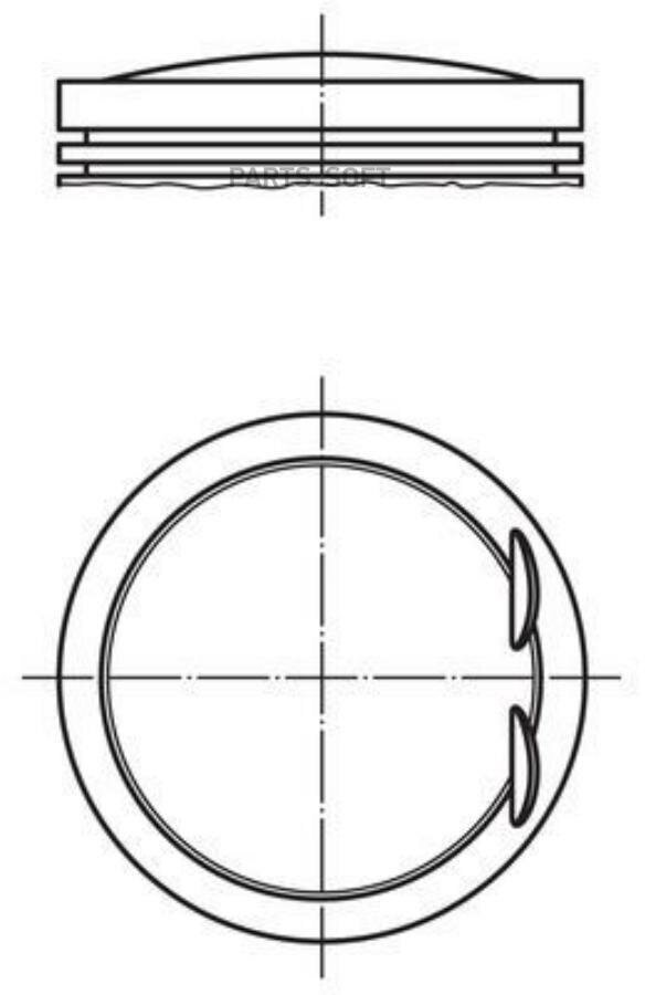 Поршень Dm.82.51x1.2x1.5x2.0 Std Цена За 1 Шт. Mahle/Knecht арт. 028PI00128000