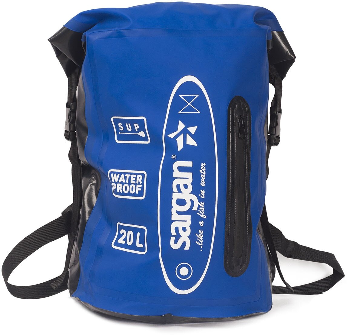 Влагозащитный рюкзак SARGAN PRO SUP с внешним карманом, 20 литров синий