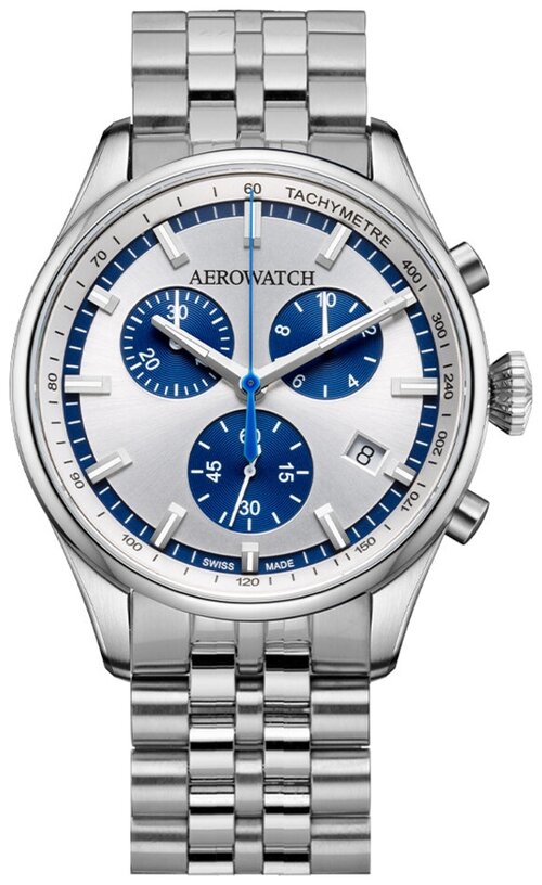 Наручные часы AEROWATCH 79990 AA05 M, серебряный