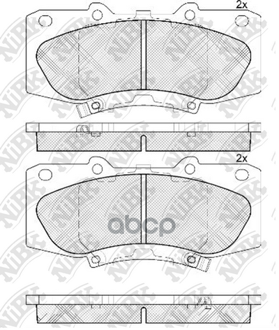 Колодки Тормозные NiBK арт. PN0548