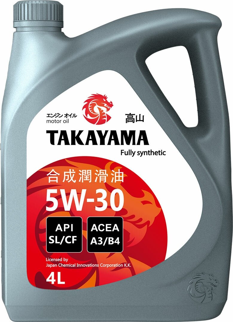 Масло моторное Takayama синтетическое API SL/CF 5W-30 4л
