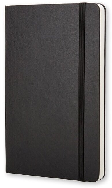 Записная книжка Moleskine Classic (нелинованный) в твердой обложке, Large (13х21см), черный