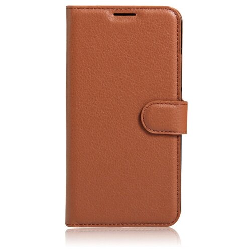 фото Чехол-книжка mypads для samsung galaxy j2 prime (2016) sm-g532f из качественной импортной кожи с подставкой застжкой и визитницей коричневый