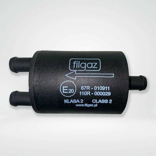 Фильтр газовый паровой фазы FILGAZ 12*2*12 мм (2 выхода), пластик