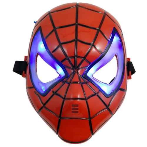 Маска человек паук светящаяся маска человек паук светящаяся пластик