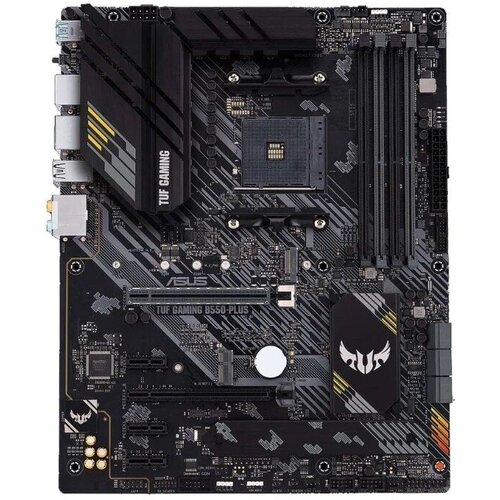 Asus Материнская плата Asus TUF GAMING B550-PLUS Soc-AM4 AMD B550 4xDDR4 ATX AC`97 8ch(7.1) 2.5Gg RAID+HDMI+DP материнская плата gigabyte b550m ds3h ac soc am4 amd b550 4xddr4 matx ac 97 8ch 7 1 gblan raid dvi