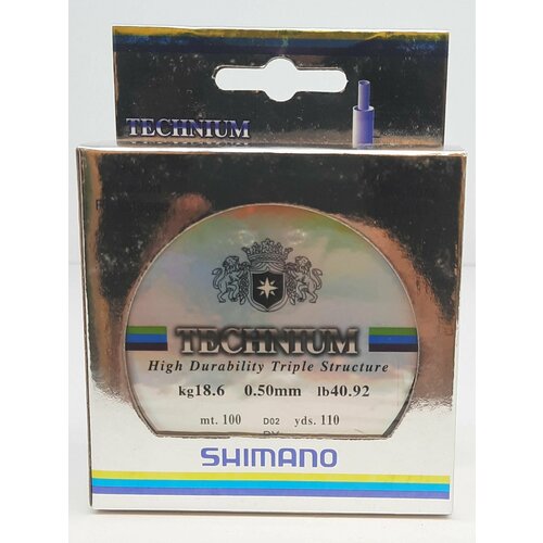 леска shimano technium 0 35 мм 12 4 кг 100 м Леска SHIMANO technium 0.50 мм. 18.6 кг. 100 м. рыболовная летняя