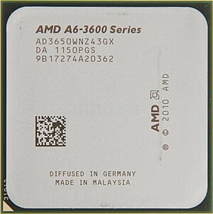 Процессор AMD A6-3650 (2,6 ГГц, FM1, 4 Мб, 4 ядра, GPU) OEM