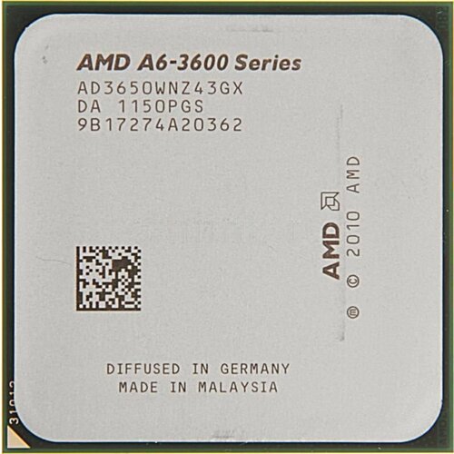 Процессор AMD A6-3650 Llano FM1, 4 x 2600 МГц, OEM