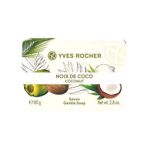 Yves Rocher Мыло Кокосовый Орех брусок 80 гр