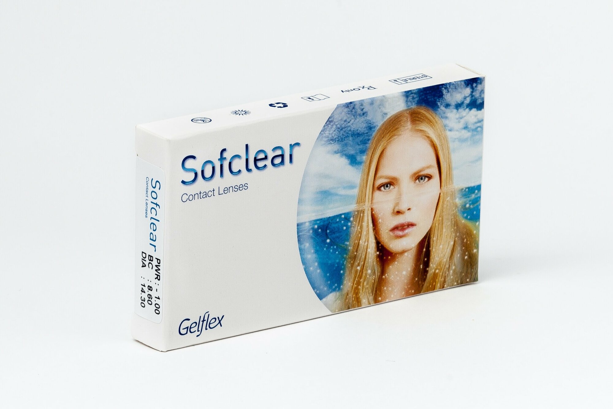 Контактные линзы Gelflex Sofclear 6 шт, 1 мес, R 8.6, D -3,75