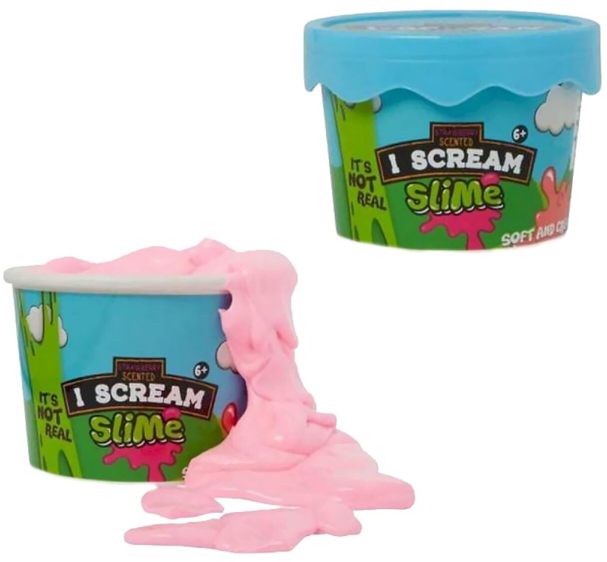 Слайм Slime "I-Scream Slime", Мороженное, розовый (ST94)