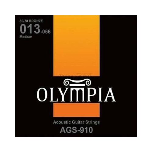 Olympia AGS910 струны для ак. гитары Bronze (13-17-26-35-46-56) olympia ags569 80 20 bronze super light 9 44 струны для акустической гитары