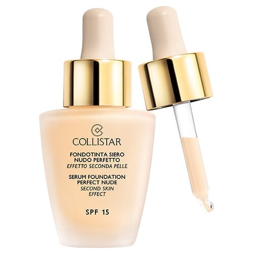 Collistar Тональная сыворотка Serum Foundation Perfect Nude, SPF 15, 30 мл/30 г, оттенок: 01 Ivory