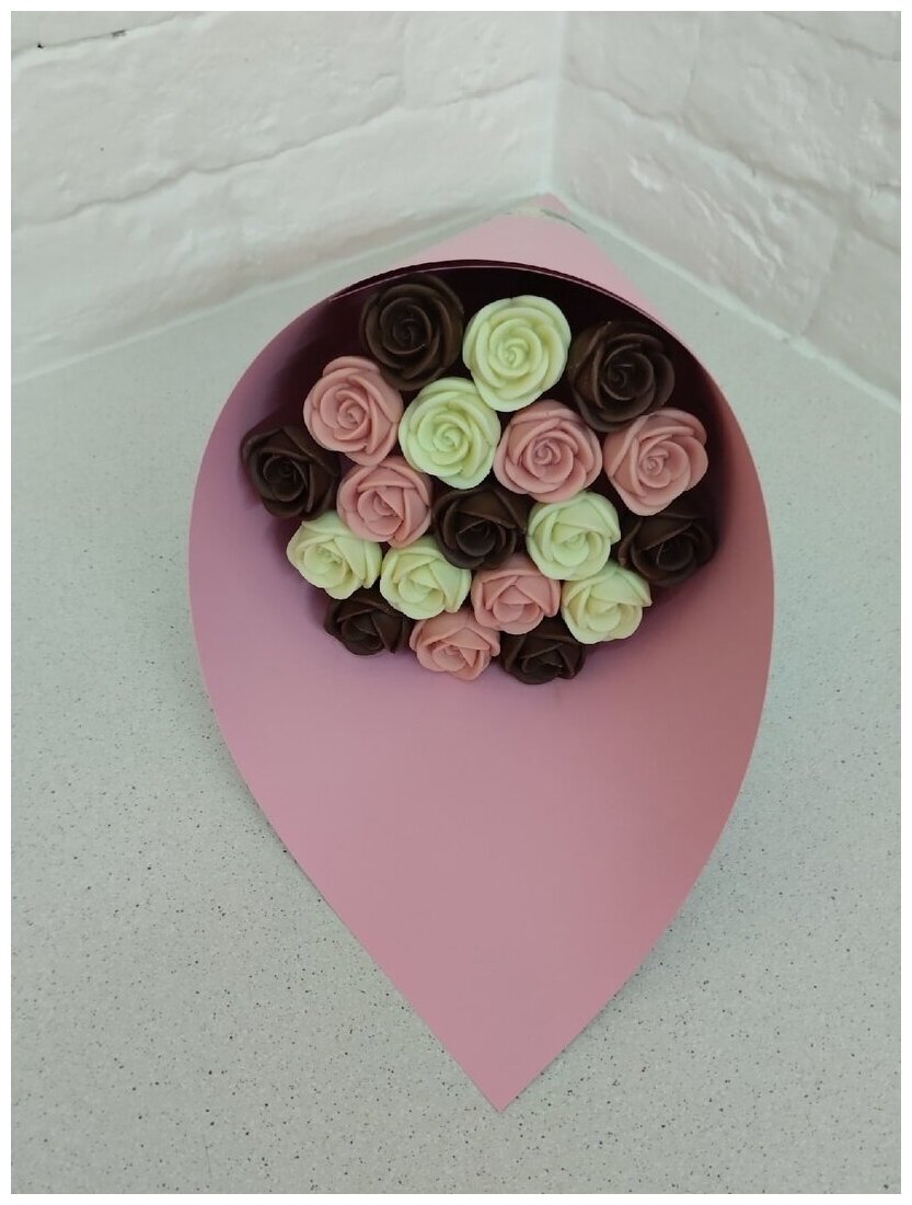 Букет из шоколадных роз / ШокоLoveки / Сладкий букет 19 роз