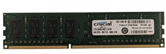 Оперативная память Crucial CT51264BA160B. C16FKR DDRIII 4GB