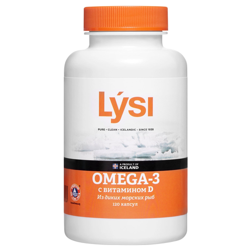 Купить Lysi Омега-3 с витамином Д, 60 капсул, Lysi