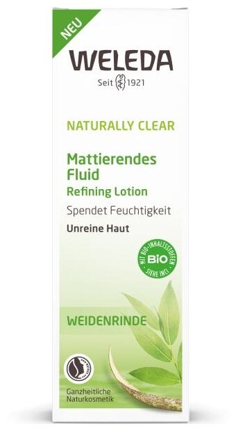 Матирующий флюид Weleda Naturally Clear, для комбинированной и жирной кожи, 30 мл - фото №2