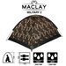 Maclay Палатка туристическая Maclay MILITARY 2, р. 205х150х105 см, 2-местная, однослойная