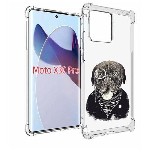 Чехол MyPads солидный песик для Motorola Moto X30 Pro задняя-панель-накладка-бампер