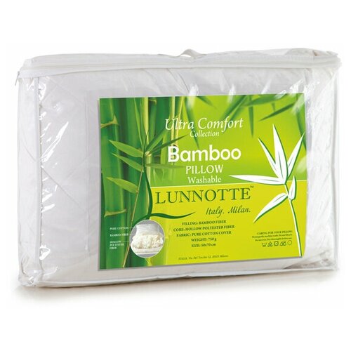 Подушка LUNNOTTE 50х70см наполн. чехла бамбуковое волокно 100%, арт. LNBPC 50