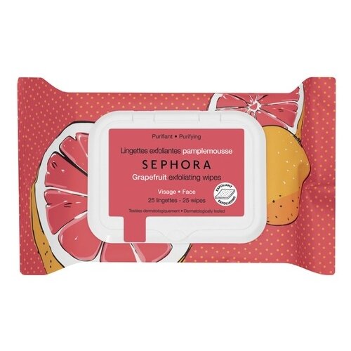 Sephora салфетки для снятия макияжа Грейпфрут