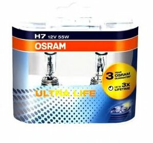 Галогенная лампа OSRAM H7 55 PX26d ULTRA LIFE 12V , 2 шт, 64210ULT