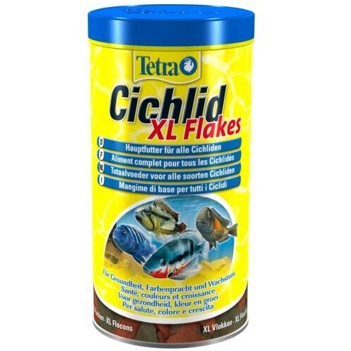 Корм для рыб TetraCichlid XL Flakes (крупные хлопья) 500мл tetramin xl flakes корм хлопья для всех видов рыб крупные хлопья 3 6 л х 2 шт