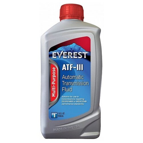 Трансмиссионное масло EVEREST ATF III H/M 1л