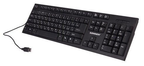 Клавиатура Sonnen KB-330, USB, черный (511277)