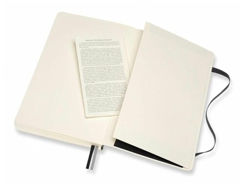 Блокнот Moleskine CLASSIC SOFT EXPENDED QP616EXP Large 130х210мм 400стр. линейка мягкая обложка черный