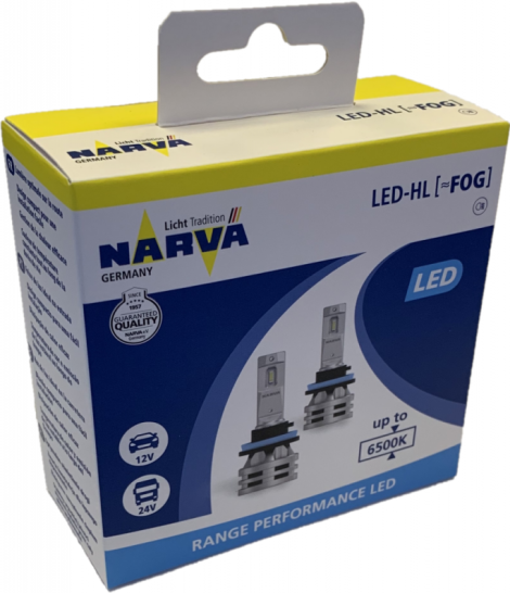 Лампа Narva H11/H8/H16 Range Performance LED FOG, CANbus, 2шт, 18036