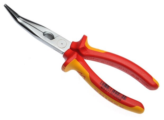 Круглогубцы с плоскими губками (длинногубцы) KNIPEX 2626200 Длинногубцы с режущими кромками 200 мм KNIPEX - фотография № 4