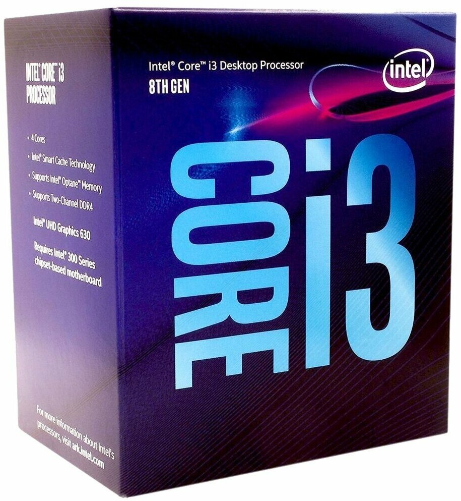 Процессор Intel Core i3-8100 LGA1151 v2 4 x 3600 МГц