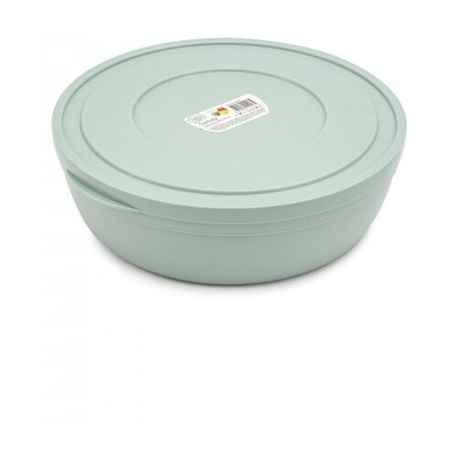 Салатник SANDY зеленый 6л 31см низкий с крышкой