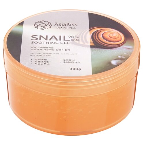 фото Гель для тела asiakiss snail soothing gel, банка, 300 г