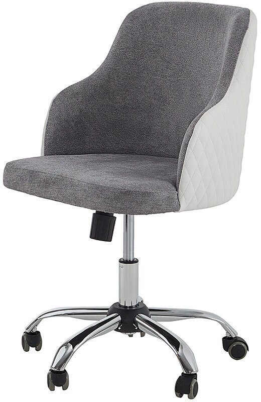 Кресло офисное Люблин, 55х78х88, цвет белый, светло-серый