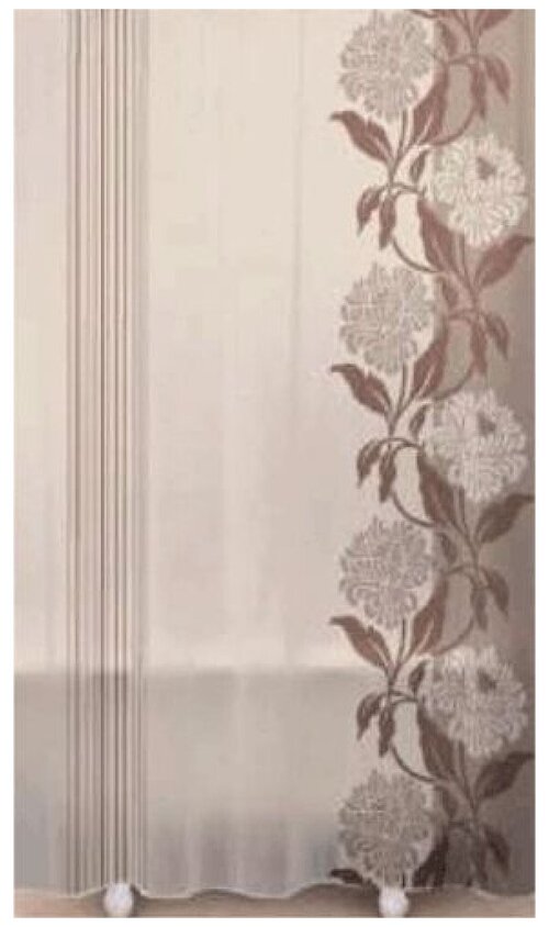 Шторка для ванной комнаты 180x180 из водонепроницаемой ткани Цветочная рапсодия Melodia Della Vita