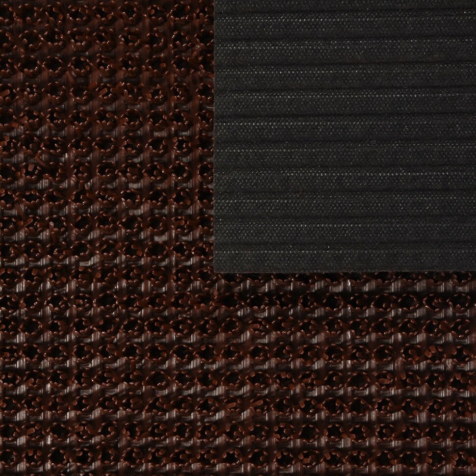 Коврик противоскользящий Vortex Травка 45х60 см темно-коричневый 24101 - фотография № 5