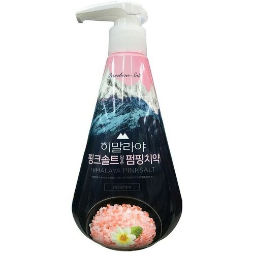 Зубная паста Perioe Pumping Himalaya Pink Salt Floral Mint, с гималайской солью, 285 г уход за полостью рта perioe зубная паста с розовой гималайской солью pumping himalaya pink salt ice calming mint