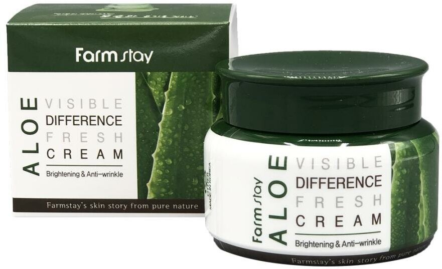 FarmStay Aloe Visible Difference Fresh Cream Освежающий крем с экстрактом алоэ