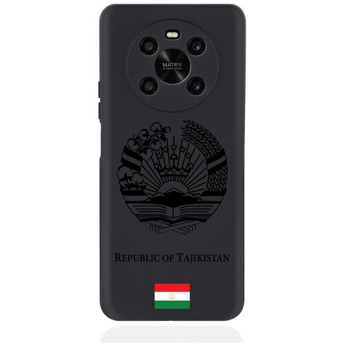 Черный силиконовый чехол SignumCase для Honor X9 Черный лаковый Герб Таджикистана черный силиконовый чехол signumcase для honor x9 черный лаковый герб таджикистана