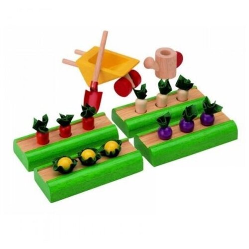 фото Набор plan toys "овощные грядки для кукольного дома" (9844) plantoys
